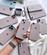 Husa silicon cu microfibra - iPhone - LAVENDER